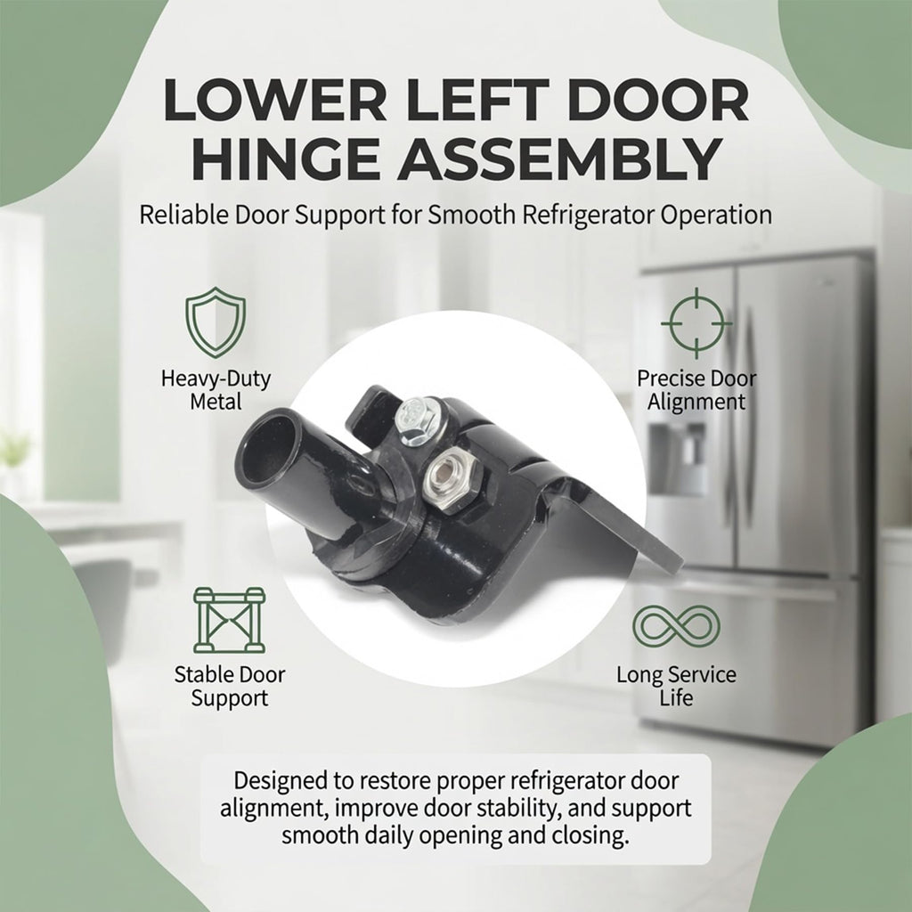 DA97-06158A Lower Left Door Hinge Replacement for Samsung RSG Refrigerators