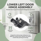 DA97-06158A Lower Left Door Hinge Replacement for Samsung RSG Refrigerators