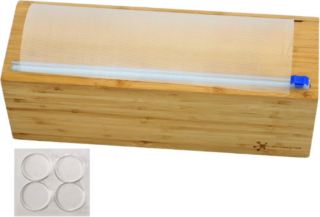 Large Vacuum Sealer Bag Roll, Food Wrap Dispenser with Slide Cutter