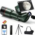 Smart Telescope with App & Remote, 4K Electronic Astronomy Telescope for Astrophotography with Dual Screen for Adults