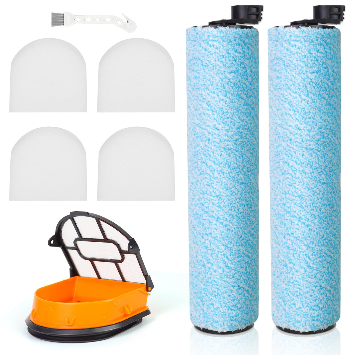 WD161 Replacement HEPA Filter and Brush Roller Set for Shark AW261