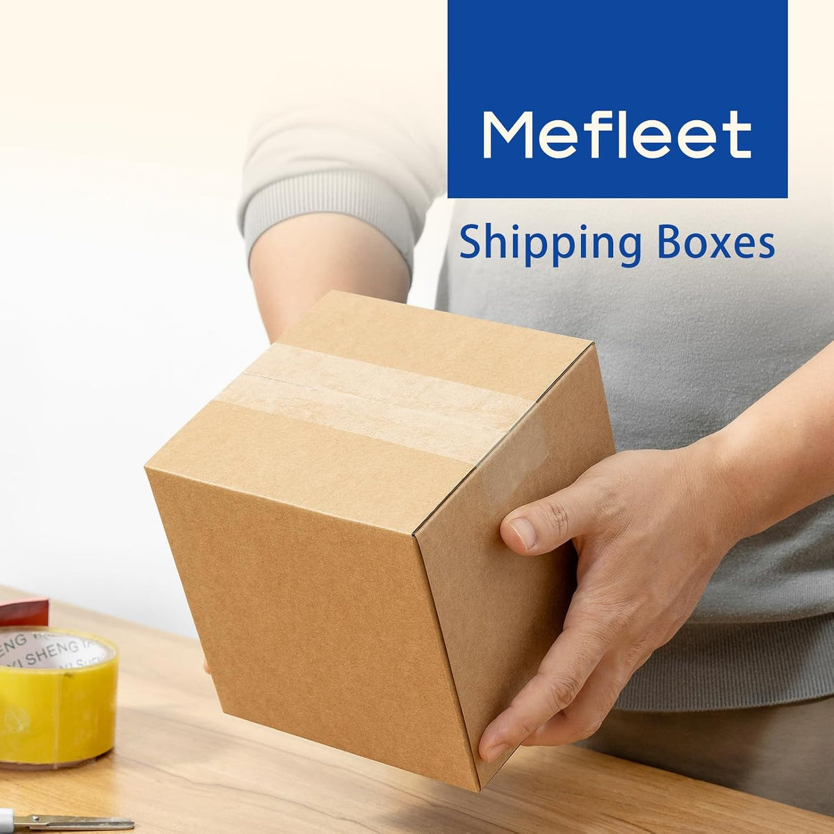 6x6x6" Shipping Boxes 50 Pack Small Corrugated Cardboard Box Brown