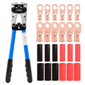 Tivorex Battery Cable Crimping Tool Kit for AWG -1/0 Electrical Lug
