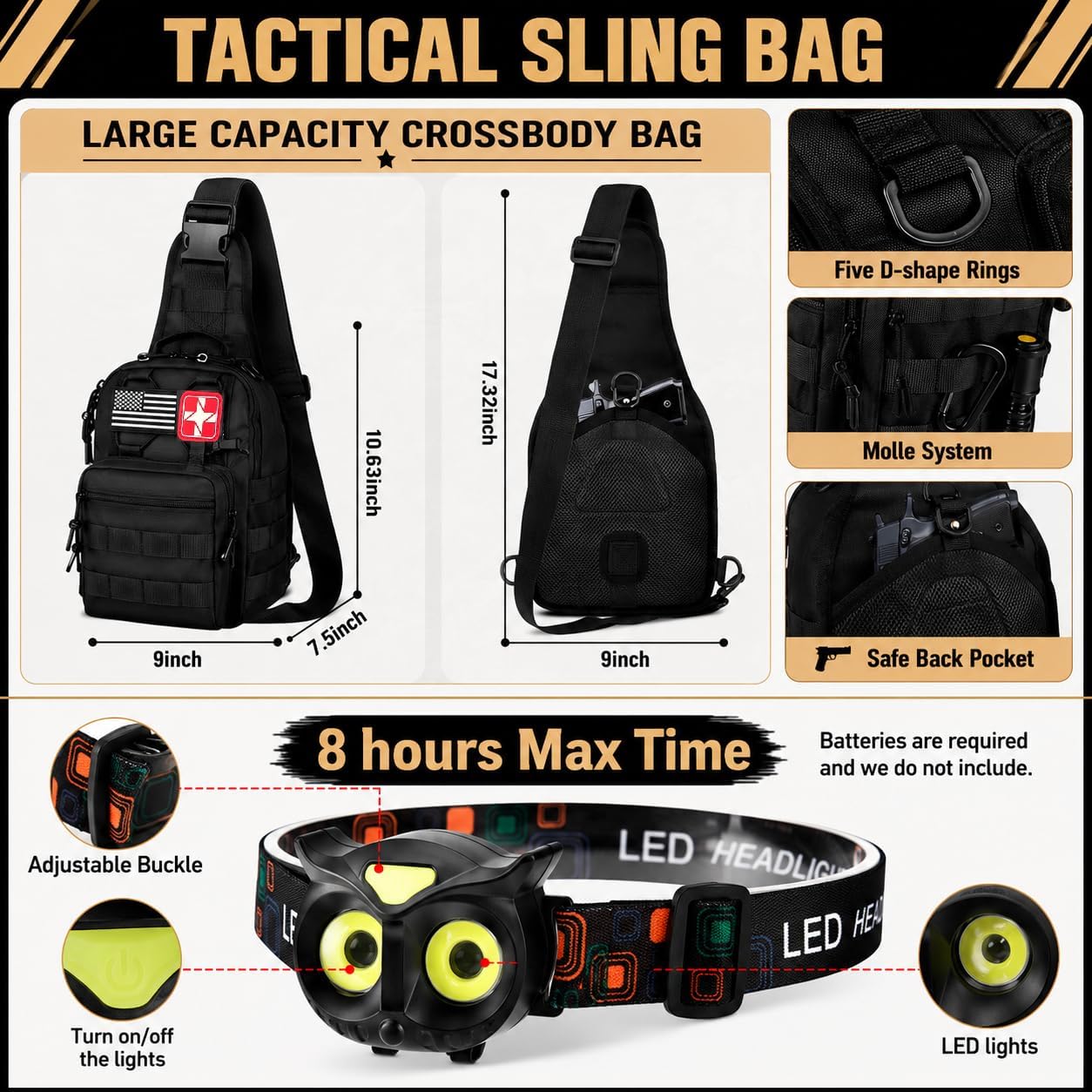 Survival Kit, 294 Pcs Survival Gear Emergency Supplies First Aid Kit | Emergency Survival Kit Camping Essentials