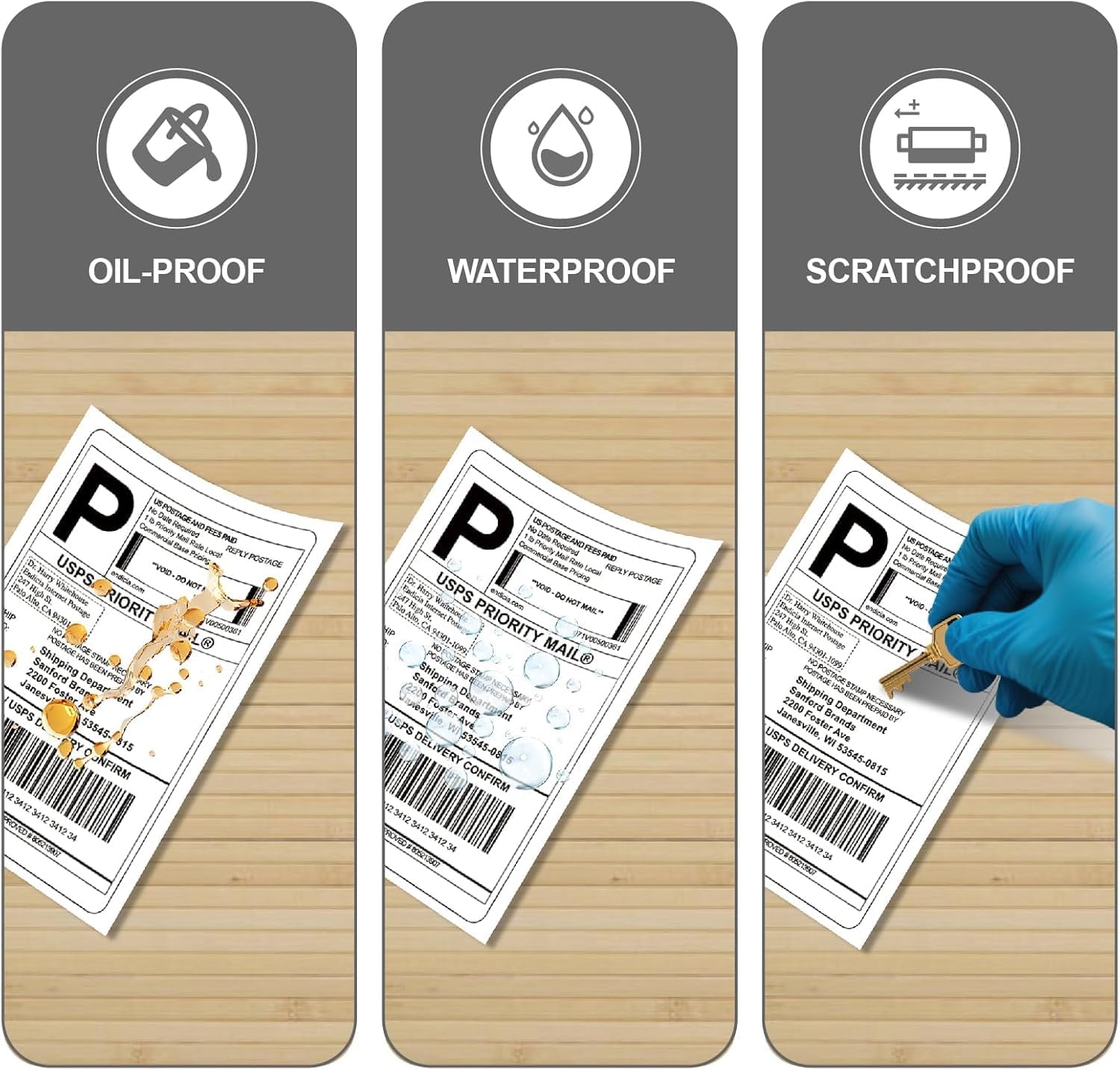 500 4x6 Direct Thermal Shipping Labels Roll, Commercial Grade | 4x6 Thermal Labels Roll, Self Adhesive, Compatible