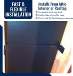 SmartBaffle 16 Attic Insulation Baffle - Polyethylene Attic Baffles for 14.5" Rafter Bays with 2" Air Channel