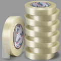 Filament Strapping Tape 1" x 60Yd 10 Rolls Fiberglass Reinforced
