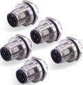 M12 4 Pin Male Aviation Panel Mount Connector IP67