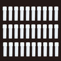 30Pcs 2ml Vial Plastic Small Tubes with Screw Caps Clear Mini Vials with Top Cap for Lab Sample Storage Plastic Test