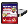 10 Pack 8.5 x 11 Inch Menu Covers 1 Page, Clear PVC Menu Sleeves