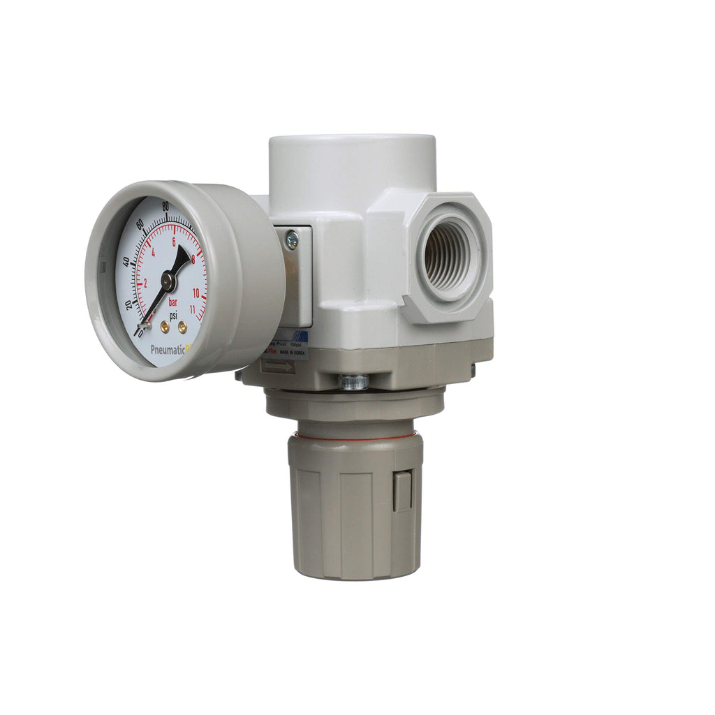 PneumaticPlus SAR400-N06BG Compressed Air Pressure Regulator, 3/4" NPT