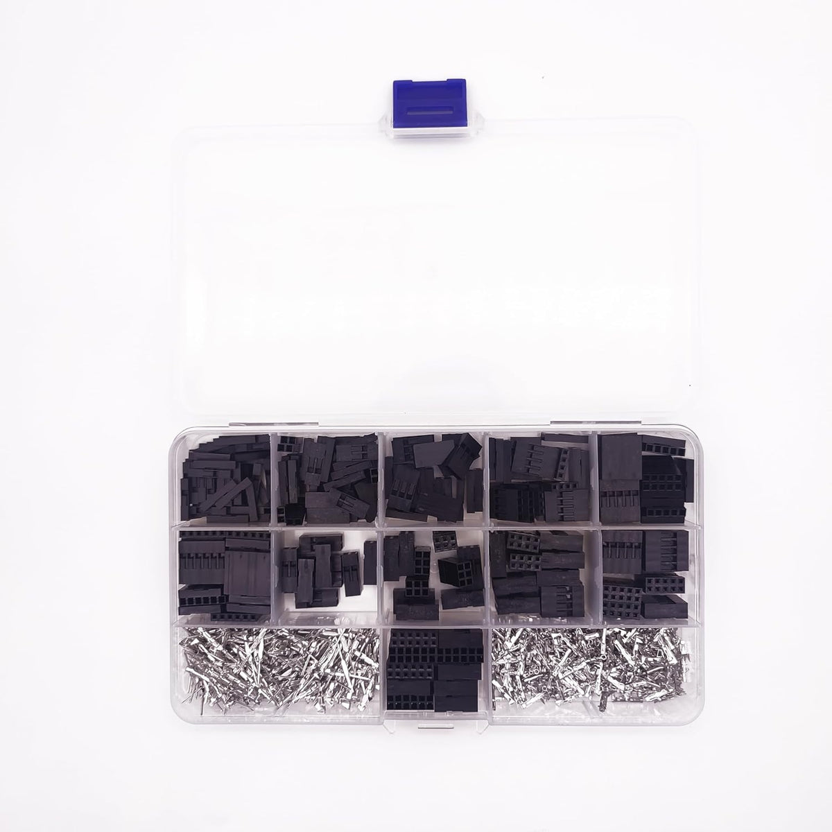 620Pcs Dupont Connector Kit With Crimping Pliers Crimper JST Connector Kit Crimp Tool Terminal Ferrule Crimper Wire Hand Tool Set Male Female Spade Connectors Terminals Connector Set