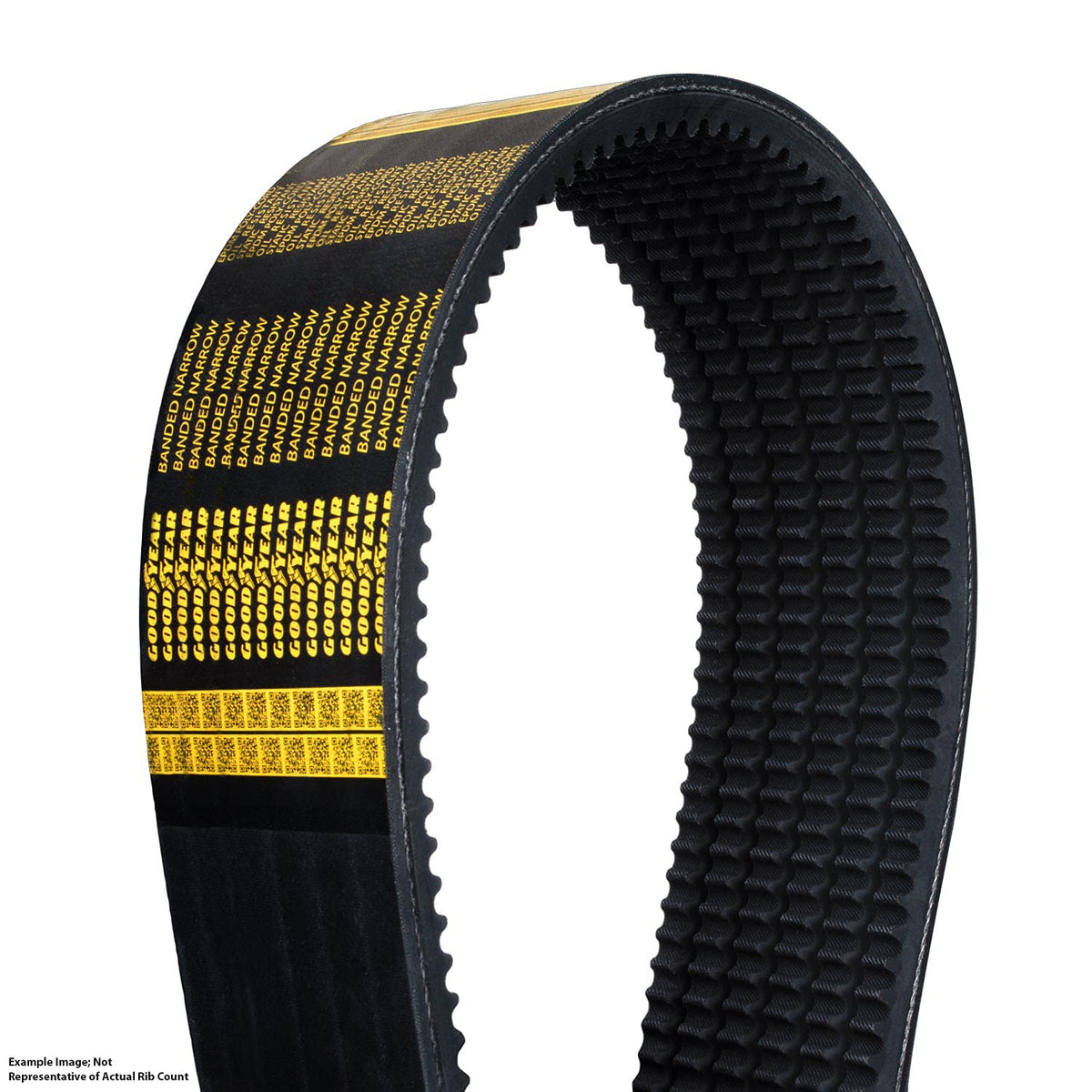 Goodyear 22/3VX500 Narrow Cogged Banded Industrial V-Belt, 3VX Profile, 22 Ribs, 50" Length