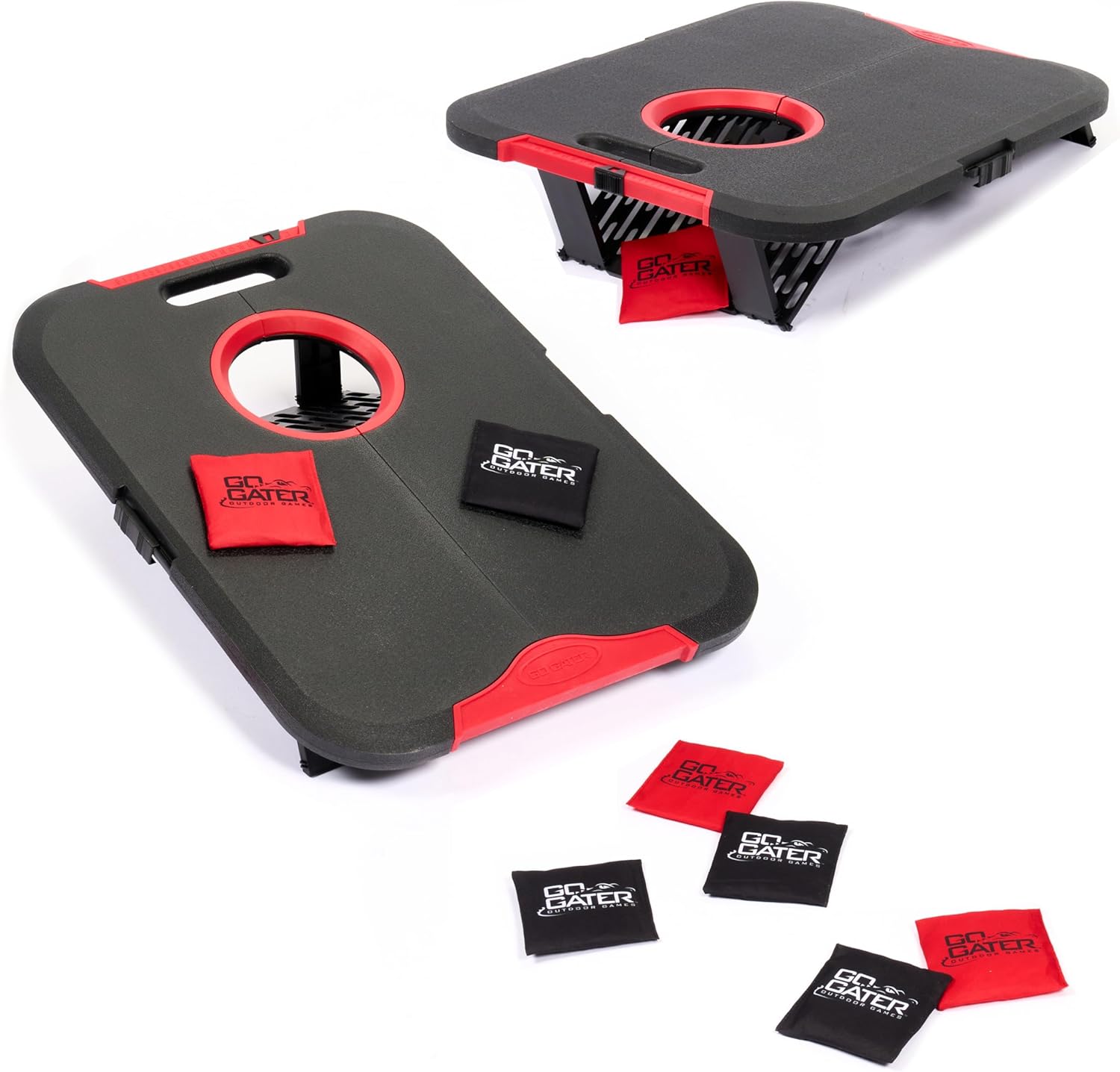 Go! Gater Cornhole – Light-Up and Travel Versions – Easy Storage & Light-Weight – Perfect for Outdoor and Indoor Play