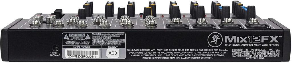 BPA15 15" Active PA Speaker Pair Bundle with Mix12FX Mixer | 800W Peak / 200W RMS Each, Bluetooth, RWM1203VH Dual