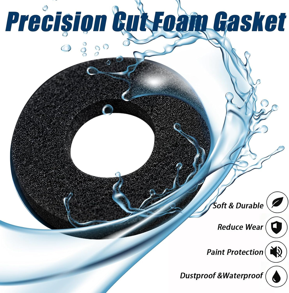 12PCS 3 Size Shockproof Seal Ring Foam Gasket