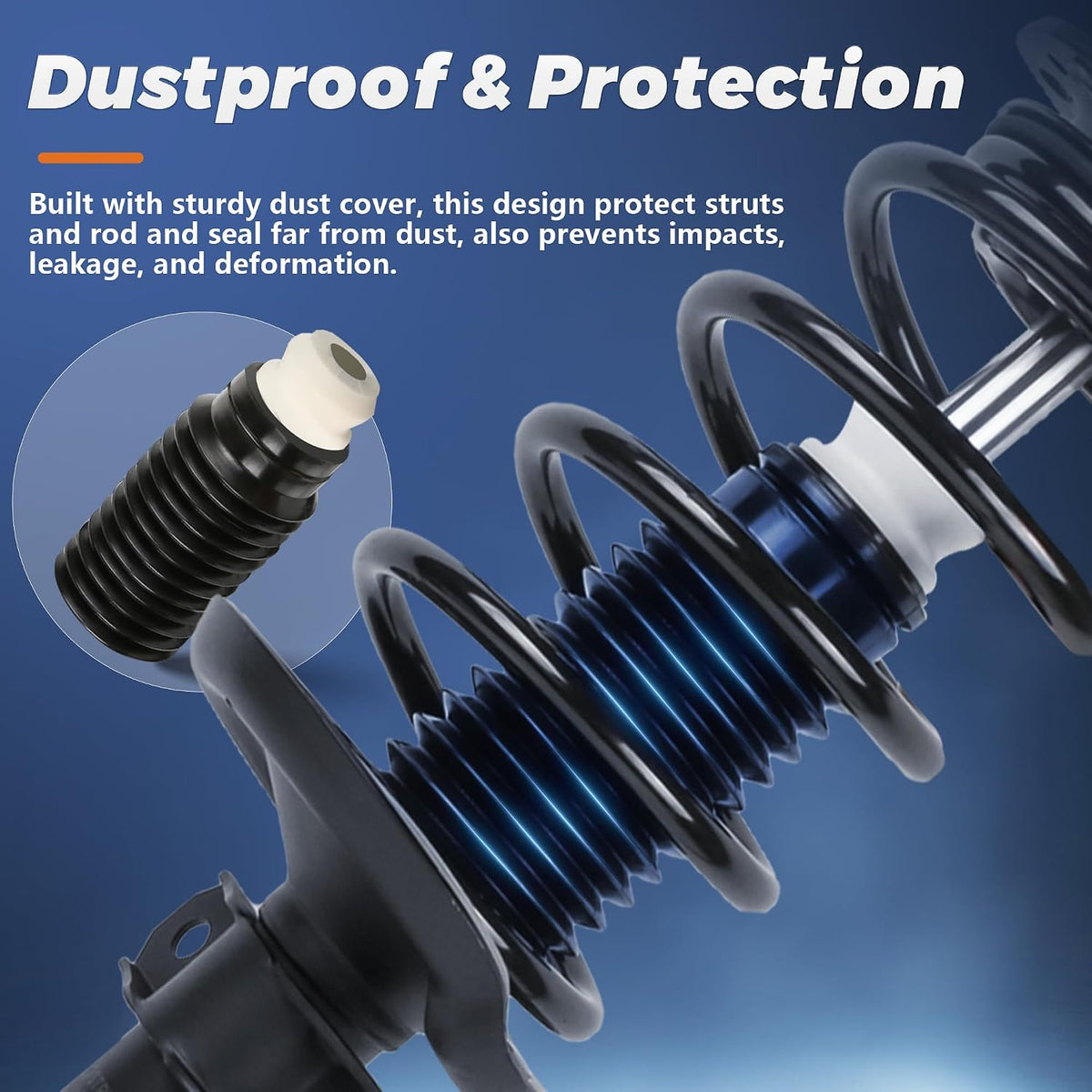 KUIPERAUTO Front Complete Struts Coil Spring Assembly 171140 Compatible with 2009 2010 2011 2012 2013 Ford F-150 RWD/2WD Replacement Shock Absorbers