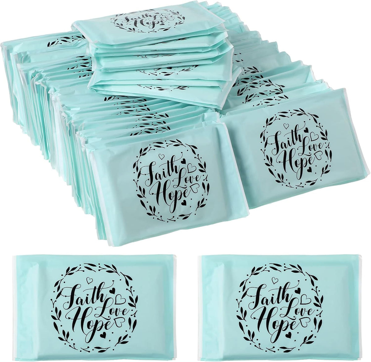 60 Pack Travel Tissues Motivational Facial Tissue, Brief Style