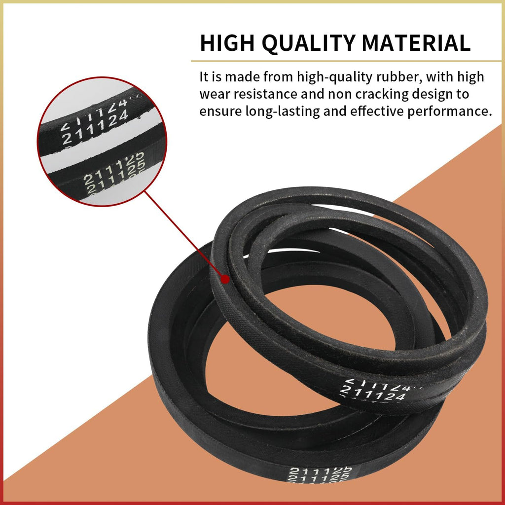 12112425 Washer Belt Kit 211124 211125 Belt Replacement part Compatible with Maytag Whirlpool Washing Machine Replaces for 12112425VP PS2005284 AP4011179 210024 22002570