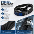 3 Pack 135J6 Planer Drive Belt for Ryobi Delta Ridgid Craftsman