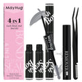 Gray Lash Bond and Seal Kit with Lash Glue Remover and Tweezers Long-Lasting, Waterproof For DIY Eyelash Extension At