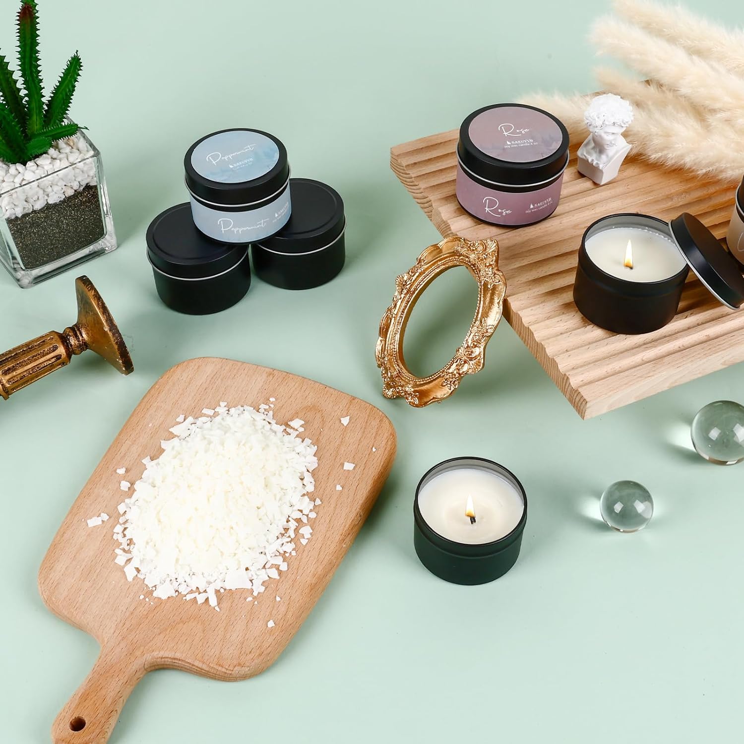 Candle Making Kit with Wax Melter, Candle Making Kit for Adults - DIY Starter Soy Candle Making Kit/Supplies-Perfect
