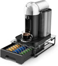 EVERIE Compact Coffee Pod Drawer for Nespresso Vertuo, 21 Large/30 Small