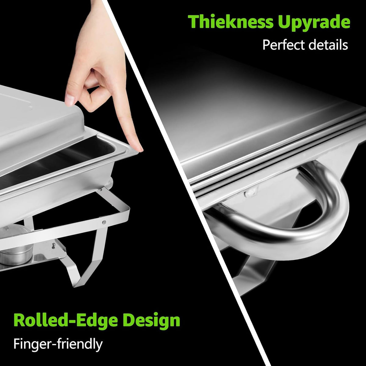 Chafing Dishes for Buffet 5 Pack, 9 QT Full Pan Stainless Steel