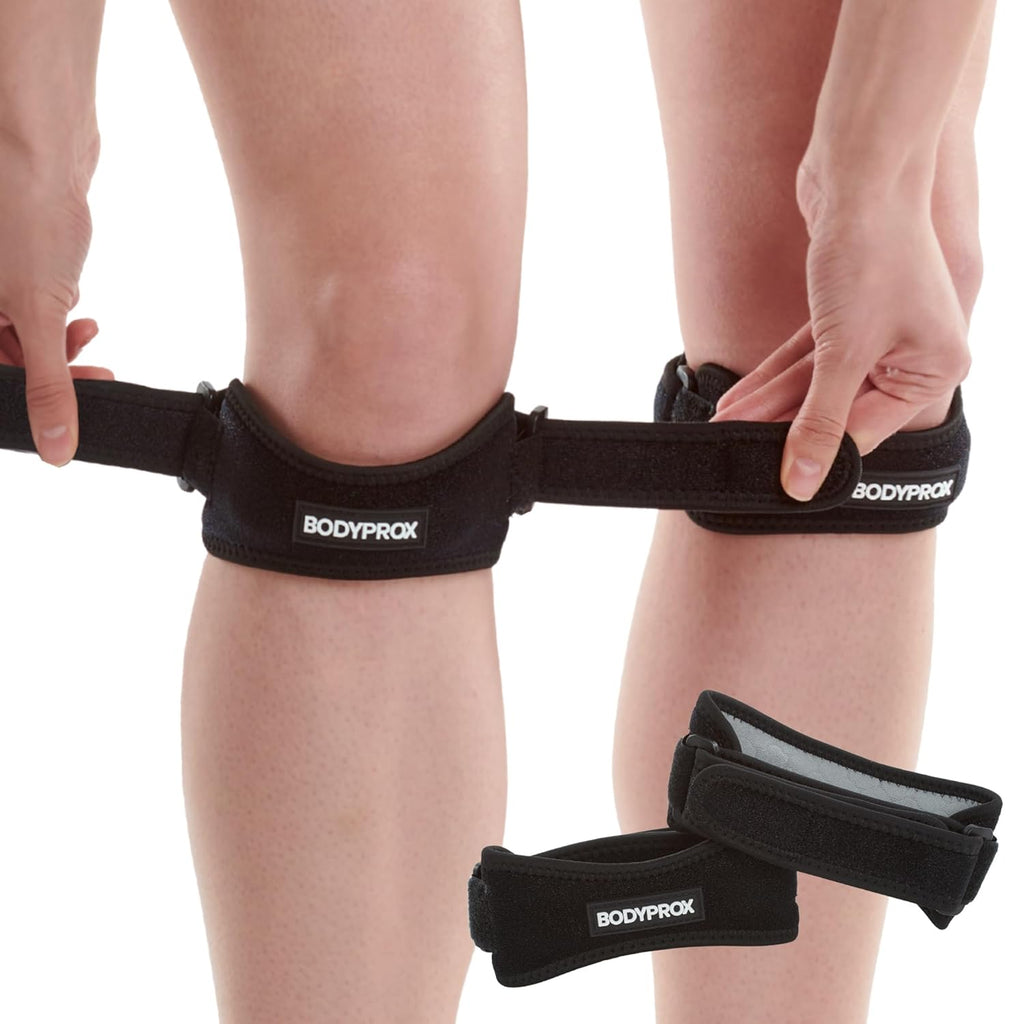 Patella Tendon Knee Strap 2 Pack, Knee Pain Relief Support Brace Hiking, Soccer, Basketball, Running, Jumpers Knee