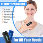 2PCS Finger Gel Ice Pack Sleeves, Cold Therapy for Injuries, Black