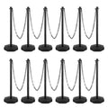Traffic Delineator Posts with base,Parking Post Cones, 12 Pack