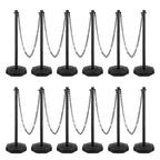 Traffic Delineator Posts with base,Parking Post Cones, 12 Pack