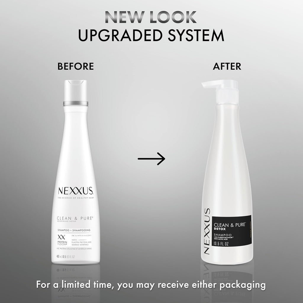 CLEAN & PURE Shampoo Detox for Professional-Level Silicon, Sulfate & Paraben Free Hair Care Powered by Clarifix