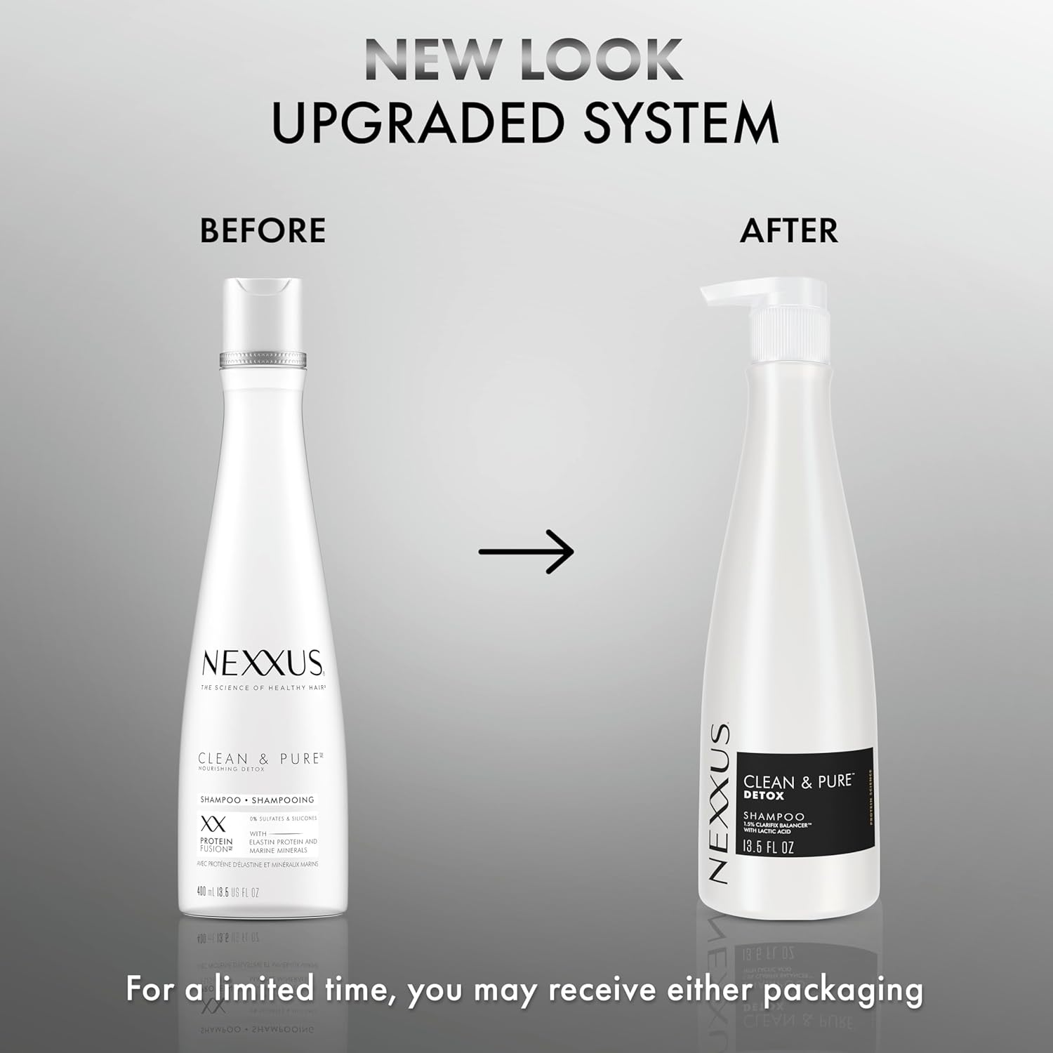 CLEAN & PURE Shampoo Detox for Professional-Level Silicon, Sulfate & Paraben Free Hair Care Powered by Clarifix