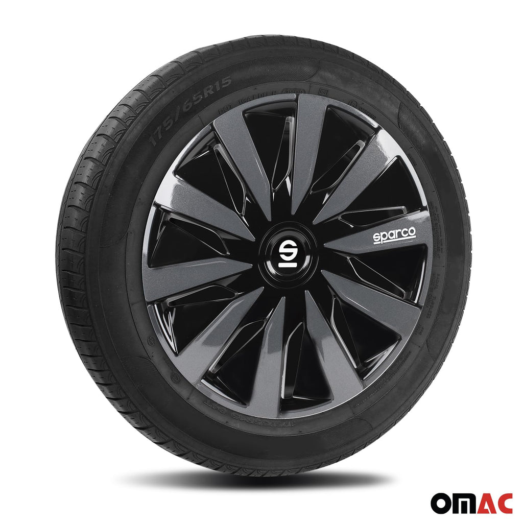 SPC1591BKGR Wheel Covers Lazio 15-inch Black/Grey