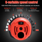 Car Buffer Polisher,6 inch Dual Action Polisher,Random Buffer Polisher kit with 6 Variable Speed