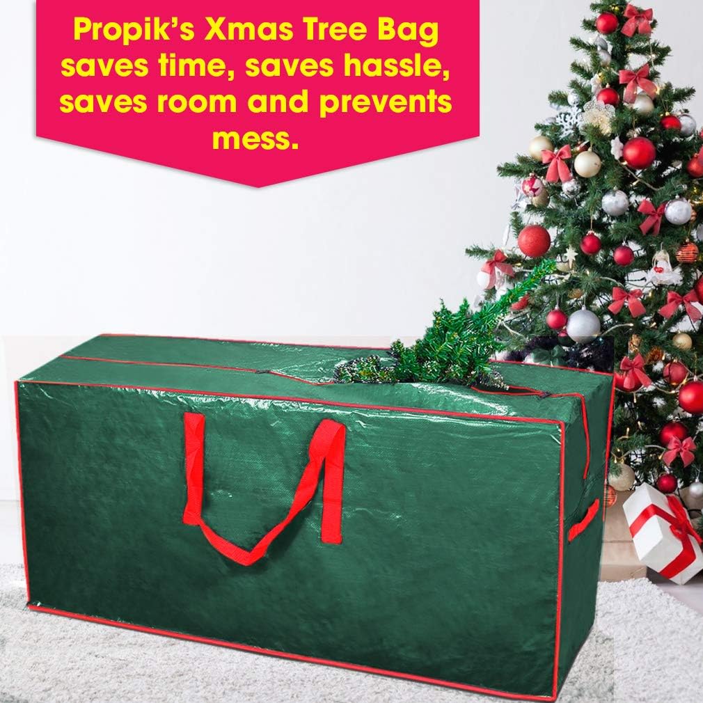 Christmas Tree Storage Bag | Fits Up to 9 Ft. Tall Disassembled Tree | 65” X 15” X 30” Holiday Tree Storage Case |