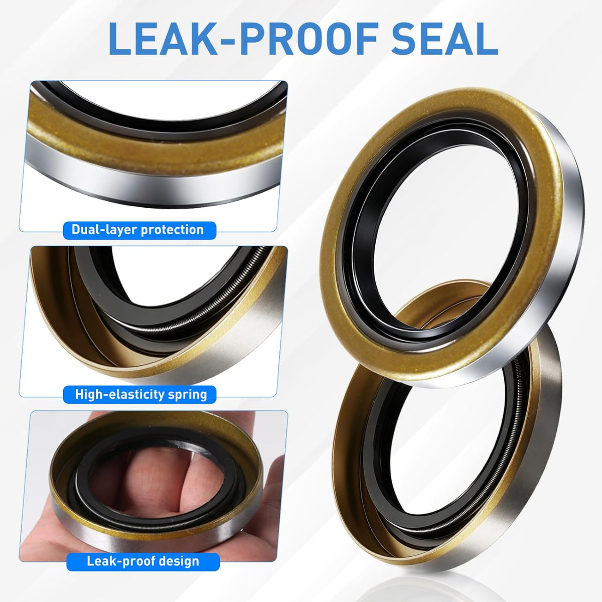 2 Sets 3500lb Trailer Axle Bearing Kit, L68149 L44649 Trailer Bearing Kit