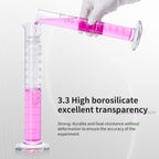 Labvida 4PCS 100ml Graduated Cylinders, 3.3 Borosilicate Glass, LVE005