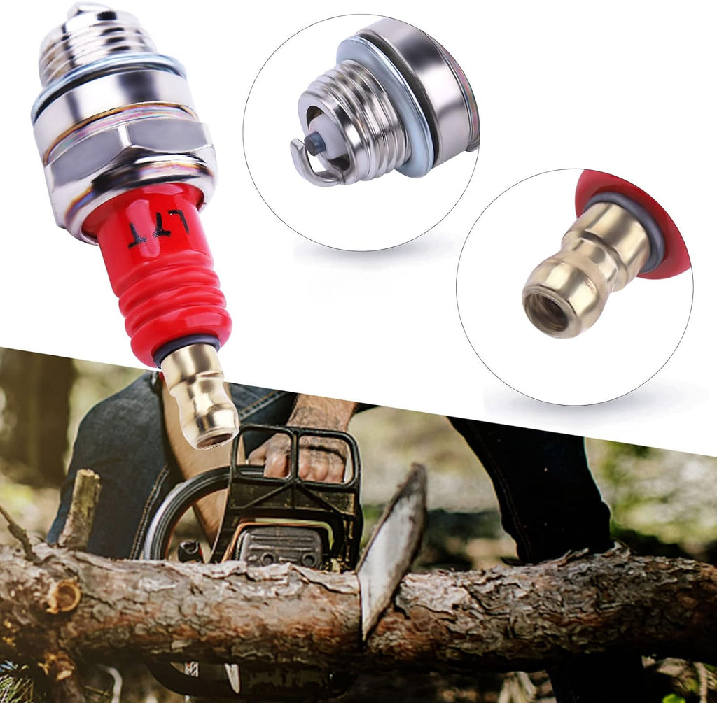 3 Pack L7T Spark Plug for 2-Stroke Small Engine for Husqvarna 33cc 43cc 47cc 49cc Chainsaw Trimmer Lawn Mower Chainsaw Trimmer Blower