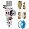 NANPU 3/8" NPT Air Compressor Filter & Pressure Regulator Combo w/Gauge