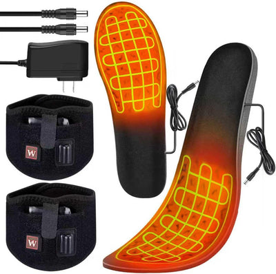 Heated Shoe Insoles,12-Hour Runtime,Removable 7.4V Battery Packs,3-Temperature Control, ETL-Certified Charger,Foot
