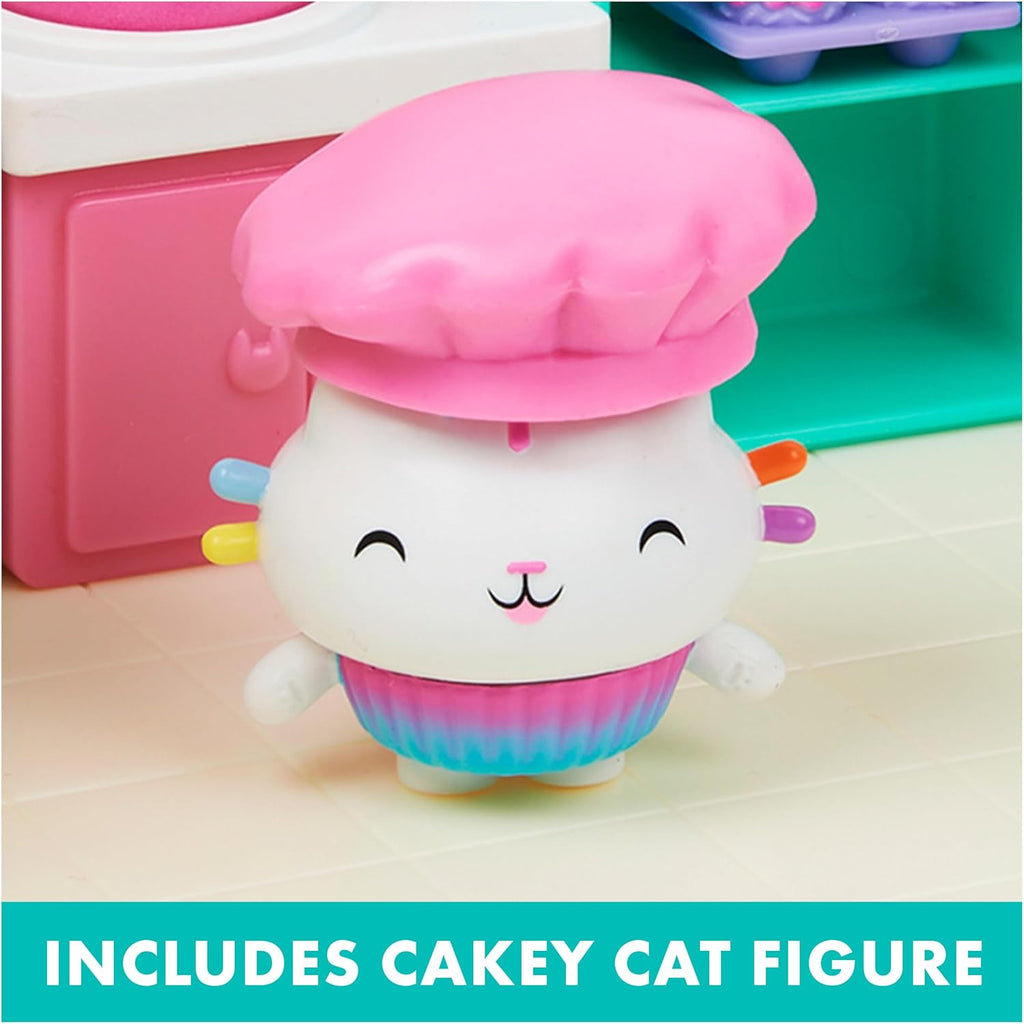 Gabby’s Dollhouse, Bakey with Cakey Kitchen with Figure and 3 Accessories, 3 Furniture and 2 Deliveries, Kids Toys
