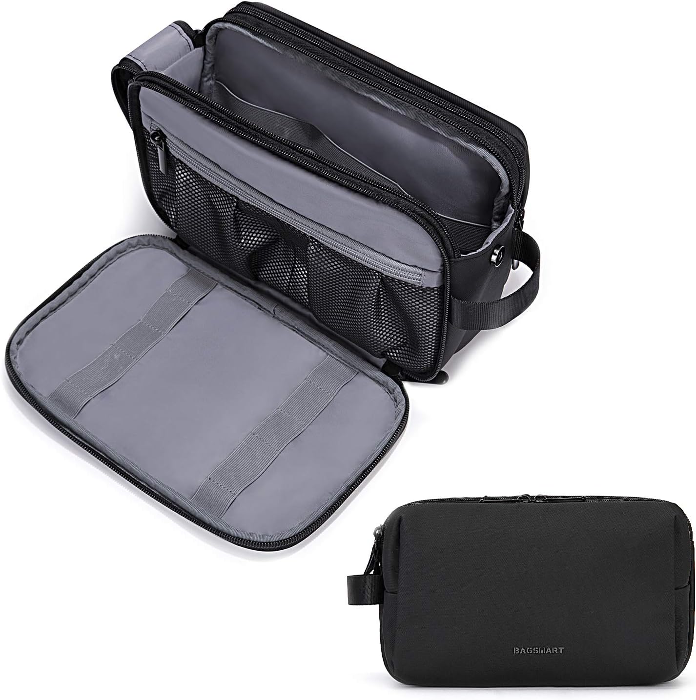 Toiletry Bag for Men, Travel Toiletry Organizer Dopp Kit Water-resistant Shaving Bag for Toiletries Accessories, Door
