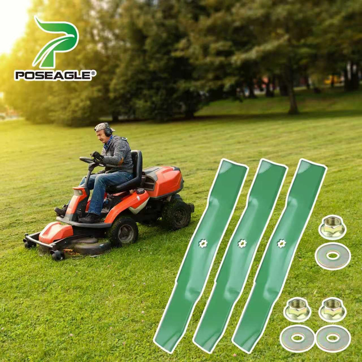 GX21380 Lawn Mower Blades for John Deere 54 inch Mower Blades