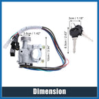 A ABSOPRO Ignition Switch Lock Cylinder with Key for Mazda B2000 1986-1987