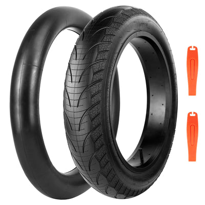 E Bike Fat tire 20 x 4 1 Pack Heavy Duty High-Performance Wear-Resistant E-Bike Mountain Snow Bike Tire ，Fat Bike