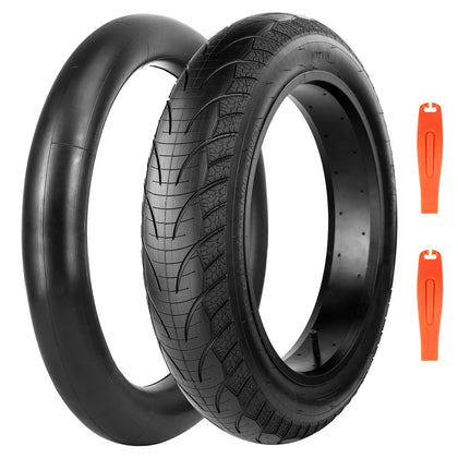 E Bike Fat tire 20 x 4 1 Pack Heavy Duty High-Performance Wear-Resistant E-Bike Mountain Snow Bike Tire ，Fat Bike