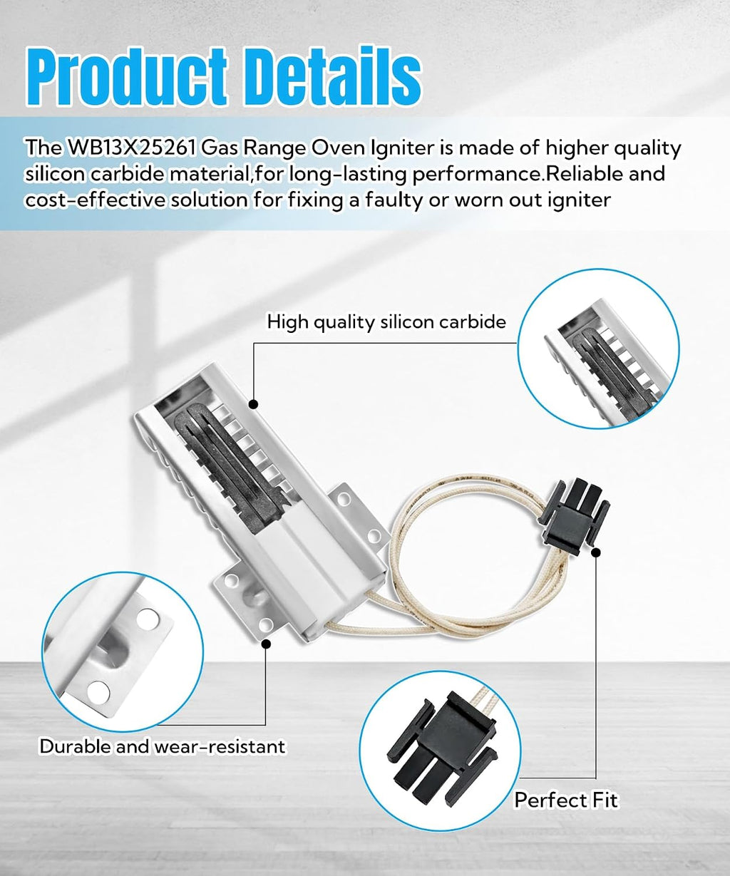 WB13X25261 Range Oven Igniter Glowbar Broil Fits For GE Hotpoint