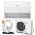 Floor Ceiling Mount Mini Split AC/Heating System, White, 18000 BTU